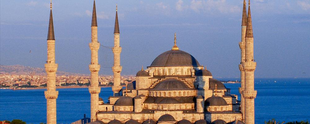 The Blue Mosque at sunset
